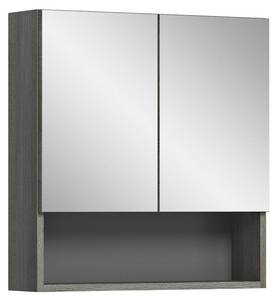 Spiegelschrank Silver Braun - Holz teilmassiv - 60 x 63 x 16 cm