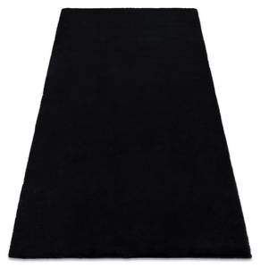 Tapis Bunny Noir Imitation de Fourrur 160 x 220 cm