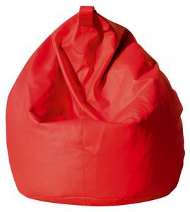 Eleganter Sitzsack Rot - Kunstfell - 80 x 120 x 80 cm