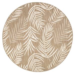 In- & Outdoor Teppich R Malta Leaves Beige - 200 x 200 cm