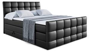 Boxspringbett APO-Z-KING Hochglanz Schwarz - Breite: 200 cm