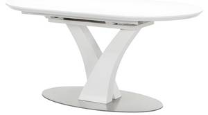 Table extensible TALARA Blanc - Bois manufacturé - 95 x 76 x 200 cm