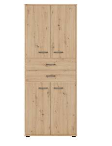 Highboard Space Office Braun - Holzwerkstoff - 80 x 203 x 37 cm