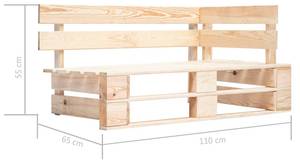 Canapé d'angle palette 3016504-7 Multicolore - Bois