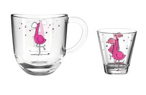 Kindertasse + Trinkglas Bambini 2er Set Pink