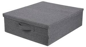 Aufbewahrungsbox Unterbett SOFT Grau - Textil - 30 x 22 x 40 cm