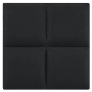 Set de 4 coussins muraux Carpino Noir - Nombre de pièces dans le lot : 4