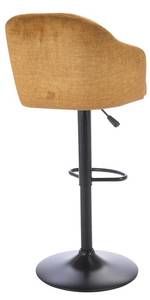 Tabouret de bar CARSTEN Jaune - Textile - 51 x 113 x 52 cm