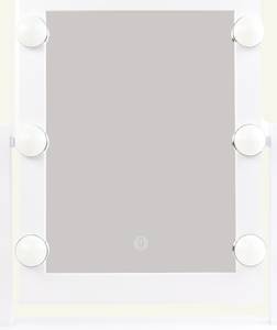 Schminkspiegel Led Hollywood-Lampen Weiß - Kunststoff - 9 x 40 x 37 cm