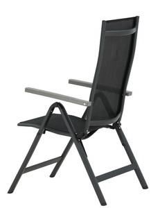 Chaise de jardin Albany lot de 2 Noir - 67 x 110 cm