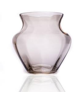 Tischvase Dahlien Silber - Glas - 22 x 22 x 23 cm