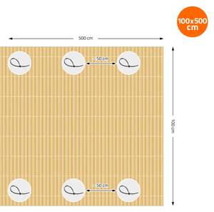 Sichtschutzzaun aus PVC 500 x 100 cm