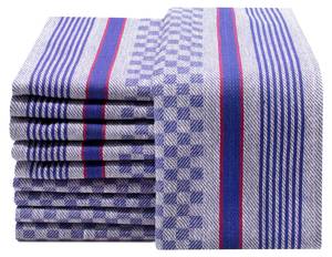 Geschirrtücher 00000259 10er-Set Blau - Textil - 45 x 1 x 90 cm