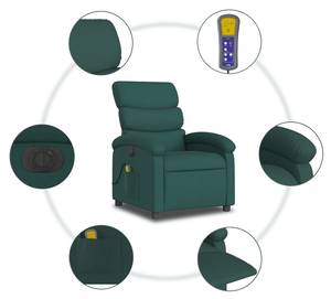 Fauteuil de massage électrique 3032262-3 Vert foncé