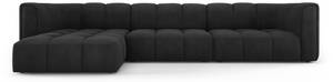 modulares Ecksofa SERENA 5 Sitzplätze Schwarz