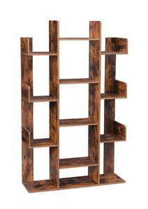 Bücherregal Standregal Braun - Holzwerkstoff - 25 x 140 x 86 cm