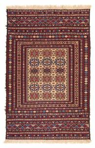 Kelim Afghan - 192x122cm Naturfaser - 122 x 1 x 192 cm