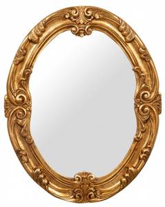 Ovaler Spiegel BAROCK Gold