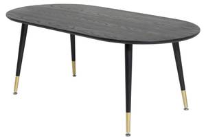 Table basse DIPP CT60 Noir - Bois manufacturé - Textile - 60 x 47 x 120 cm