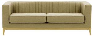 Dreisitzer-Sofa Slender Wood Dunkelgelb