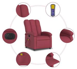 Fauteuil de massage électrique 3032264-3 Brun rouge