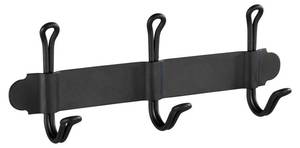 Handtuchhalter NOSTALGIA, Farbe schwarz Schwarz - Metall - 5 x 9 x 22 cm