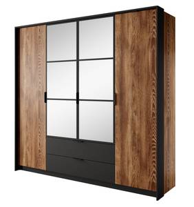 Schrank MELTON Braun - Grau - Holzwerkstoff - 224 x 210 x 59 cm