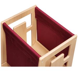 Entdeckertuch Bordeaux Rot - Naturfaser - 25 x 1 x 35 cm