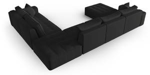 modulares U-Formsofa MIKE 8 Sitzplätze Schwarz