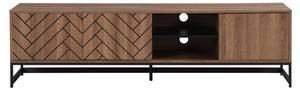 Banc TV CARATANA Noir - Bois manufacturé - 40 x 50 x 180 cm