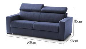 3-Sitzer festes Sofa  Susanna Blau