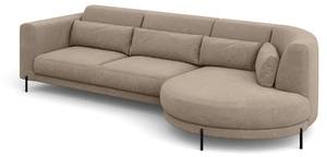 Ecksofa Bobby L-Form Links Braun - Ecke davorstehend links - Longchair davorstehend links