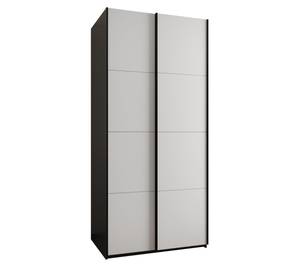 Armoire Lux 1 Noir - Blanc - Largeur : 120 cm