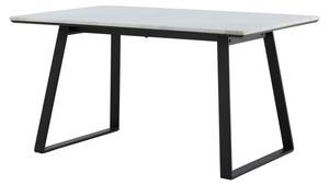 Table à manger ESTELLE DT90 Noir - Pierre - 90 x 75 x 140 cm