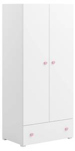 Kleiderschrank STELLA WR80 2D1D3S Pink - Weiß