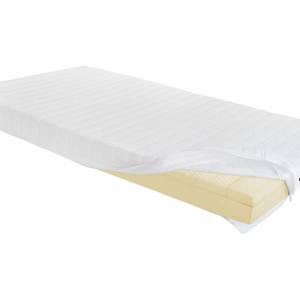 Matelas et sommier coffre STELO Blanc - 90 x 30 x 190 cm