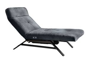 Chaise longue AMERIVA Velvet Noir - Noir