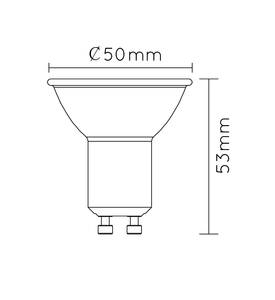 Ampoule led MR16 Matière plastique - 5 x 6 x 5 cm