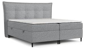 Premium Boxspringbett LasPalmas Silber / Grau - Silbergrau - Breite: 213 cm