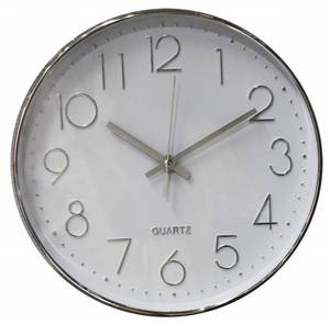 Horloge quartz ronde - CLOCK Blanc