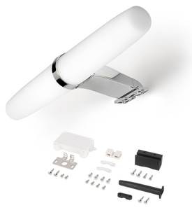 Gemini LED-Spiegelstrahler für das Grau - Kunststoff - 5 x 10 x 24 cm
