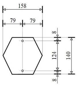 Stehlampe MILANO 16 x 43 x 16 cm