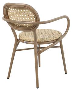 Gartensessel Portimao Braun - Rattan - 58 x 78 x 56 cm