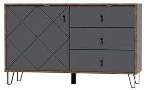 Buffet BILBAO SB123 1D3D Beige - Gris foncé