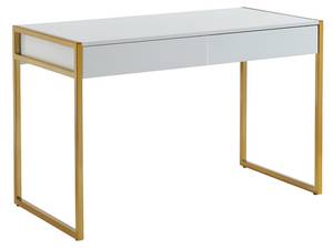 Bureau traditionnel MASON Blanc - Bois manufacturé - 60 x 76 x 120 cm