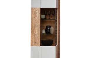 Wohnzimmer Valente 49 (3-teilig) LED Grau - Holzwerkstoff - Holzart/Dekor - 240 x 202 x 48 cm