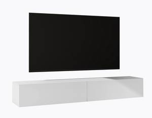 TV Lowboard Fernsehschrank02 Weiß - Tiefe: 200 cm