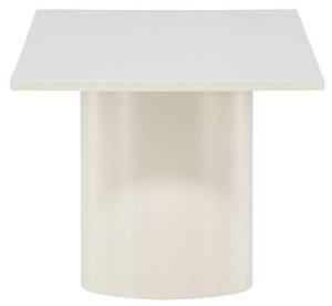 Table basse Sandvika Beige - En partie en bois massif - 120 x 38 x 50 cm