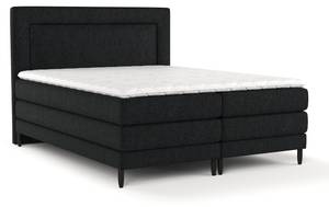 Boxspringbett Madame Schwarz - Breite: 140 cm