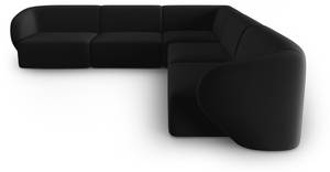 modulares Ecksofa SHANE 6 Sitzplätze Schwarz